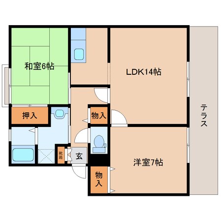 王寺駅 バス10分  片岡台１丁目下車：停歩3分 1階の物件間取画像